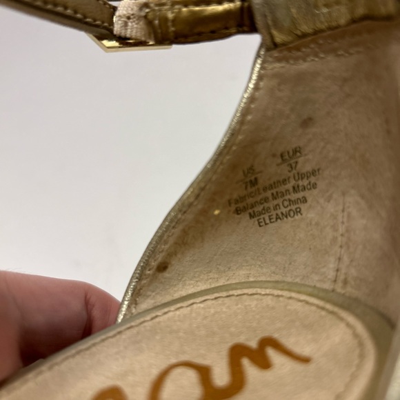 Sam Edelman gold sequined heels size 7 - Picture 6 of 7